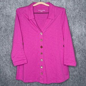 Soft Surroundings Danielle 3/4 Sleeve Tunic Top- Sz M‎